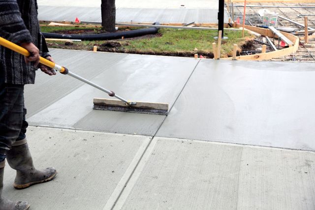 Exterior driveway and renovation work