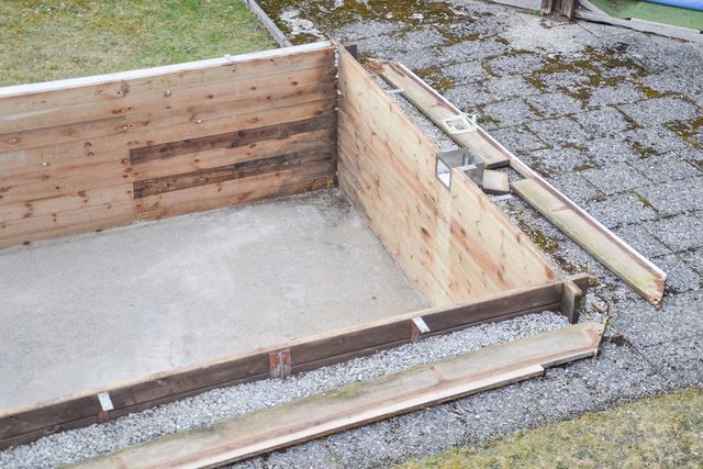 Pool maintenance equipment and finished deck